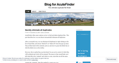 Desktop Screenshot of acutefinder.wordpress.com