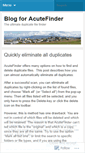 Mobile Screenshot of acutefinder.wordpress.com