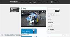 Desktop Screenshot of motoruino2012.wordpress.com