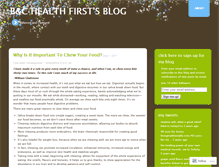 Tablet Screenshot of bchealthfirst.wordpress.com