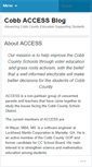Mobile Screenshot of cobbaccess.wordpress.com