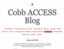 Tablet Screenshot of cobbaccess.wordpress.com