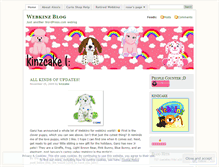 Tablet Screenshot of kinzcake.wordpress.com