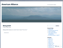 Tablet Screenshot of americanalliance.wordpress.com