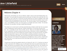 Tablet Screenshot of lorettalittlefield.wordpress.com