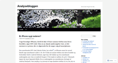 Desktop Screenshot of analysebloggen.wordpress.com