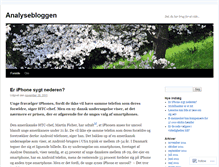 Tablet Screenshot of analysebloggen.wordpress.com