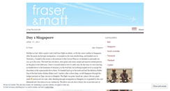 Desktop Screenshot of fraserandmatt.wordpress.com