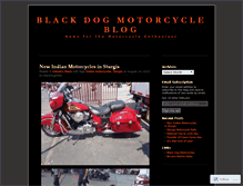 Tablet Screenshot of blackdogmotorcycles.wordpress.com