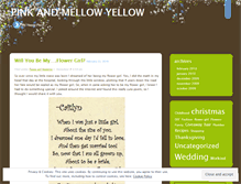 Tablet Screenshot of pinkandmellowyellow.wordpress.com