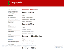 Tablet Screenshot of mayosports.wordpress.com