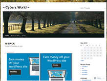 Tablet Screenshot of cybersworld.wordpress.com