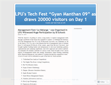 Tablet Screenshot of lputechfest.wordpress.com