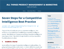 Tablet Screenshot of allproductmanagement.wordpress.com