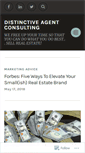 Mobile Screenshot of distinctiveagent.wordpress.com