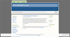 Desktop Screenshot of healthbodies.wordpress.com