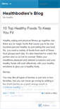 Mobile Screenshot of healthbodies.wordpress.com