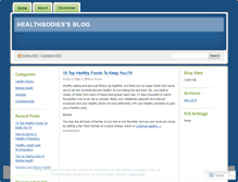 Tablet Screenshot of healthbodies.wordpress.com