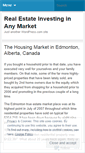 Mobile Screenshot of edmontonrealestate71.wordpress.com