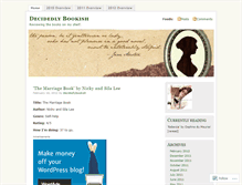 Tablet Screenshot of decidedlybookish.wordpress.com