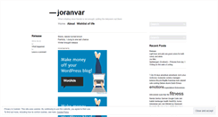 Desktop Screenshot of joranvar.wordpress.com