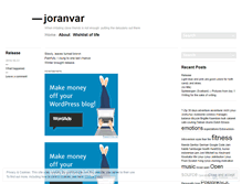 Tablet Screenshot of joranvar.wordpress.com