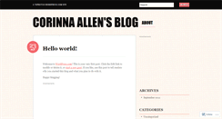 Desktop Screenshot of corinnaallen46.wordpress.com