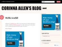 Tablet Screenshot of corinnaallen46.wordpress.com