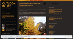 Desktop Screenshot of myoutlookinlife.wordpress.com