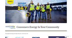 Desktop Screenshot of consumersenergyinyourcommunity.wordpress.com