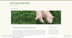 Desktop Screenshot of environmentalmuse.wordpress.com