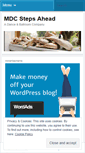 Mobile Screenshot of mdcstepsahead.wordpress.com