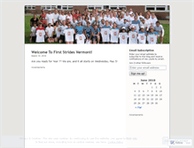 Tablet Screenshot of firststridesvt.wordpress.com