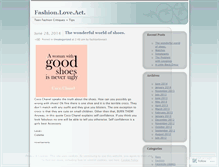 Tablet Screenshot of fashionloveact.wordpress.com