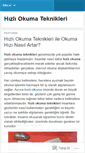 Mobile Screenshot of hizliokumateknikleri.wordpress.com