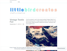 Tablet Screenshot of littlebirdcreates.wordpress.com