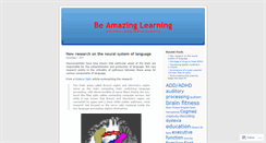 Desktop Screenshot of beamazinglearning.wordpress.com