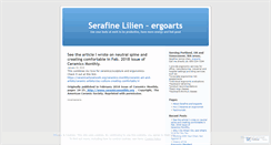 Desktop Screenshot of ergoarts.wordpress.com