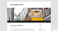 Desktop Screenshot of bloodsweatandcode.wordpress.com