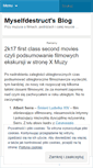 Mobile Screenshot of myselfdestruct.wordpress.com
