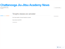 Tablet Screenshot of chattanoogajiujitsuacademy.wordpress.com