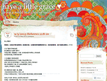 Tablet Screenshot of havealittlegrace.wordpress.com