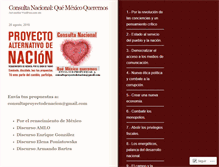 Tablet Screenshot of consultaproyectodenacion.wordpress.com