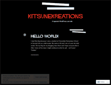 Tablet Screenshot of kitsunekreations.wordpress.com