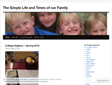 Tablet Screenshot of mysimplelife.wordpress.com