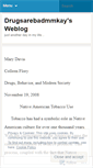 Mobile Screenshot of drugsarebadmmkay.wordpress.com