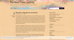 Desktop Screenshot of newfoodjourney.wordpress.com