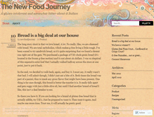 Tablet Screenshot of newfoodjourney.wordpress.com