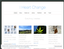 Tablet Screenshot of iheartchange.wordpress.com