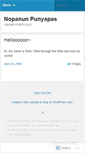Mobile Screenshot of nopanunsom.wordpress.com